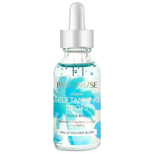 Tanning Drops, Self Tanning Drops to Add to Moisturizer- Face Tanning Drops for Gradual Glow, Vegan and Cruelty Free, 1.01 Fl Oz