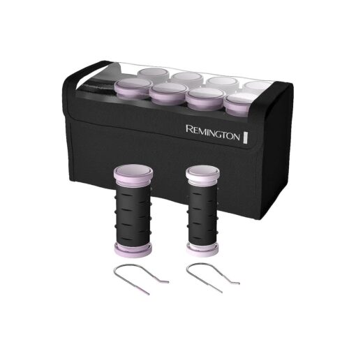 H1015 Compact Ceramic Worldwide Voltage Hair Setter & Rollers, 1-1 1/4" Purple/Black, Original Version, 10 Piece Set