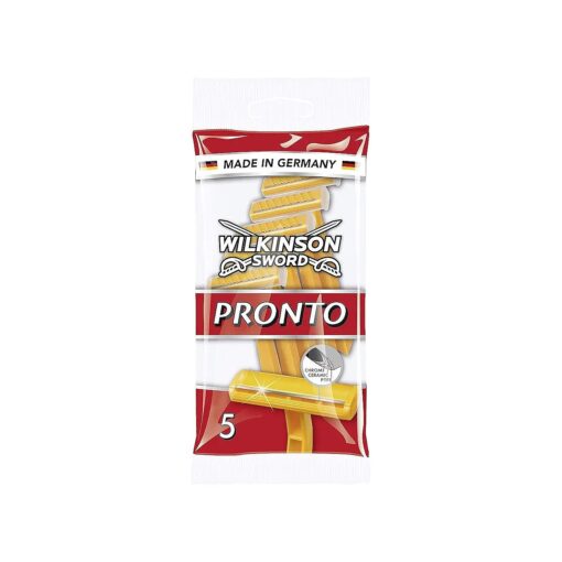 Wilkinson Sword Pronto Disposable Razors, 1 Bag x 5 Pieces