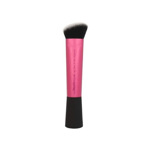 Real Techniques Sculpting Brush, For Contouring and Defining Facial Features, Defines Cheek Hallows, Pink, 1 Count