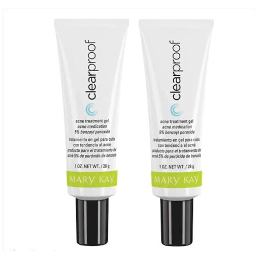 Mary Kay, 2 PCS CLEARPROOF ACNE TREATMENT GEL 1 FL OZ TRATAMIENTO EN GEL PARA PIEL CON ACNE 28 G