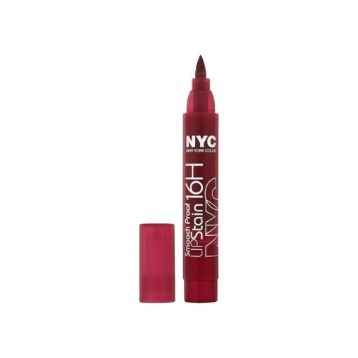 N.Y.C, New York Color Smooch Proof Lip Stain, Berry Long Time, 0.1 Fluid Ounce