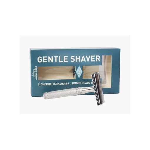 Giesen & Forsthoff Gentle Shaver Safety Razor Fixed Blade Knife, 1.75in, Stainless Steel, 1353