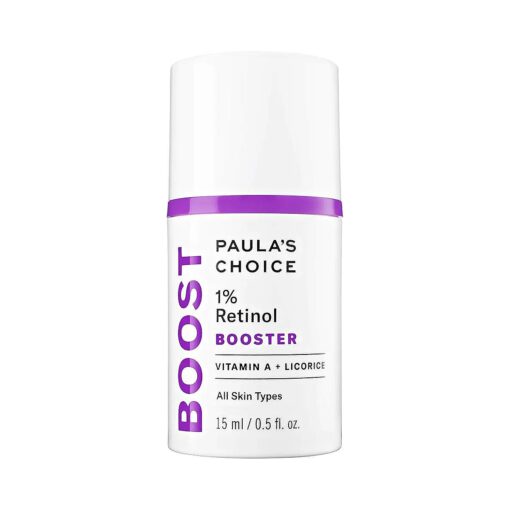 Paula 's Choice BOOST 1 % Retinol Booster, Vitamin A & Licorice Serum for Fine Lines & Wrinkles, 0.5 Ounce