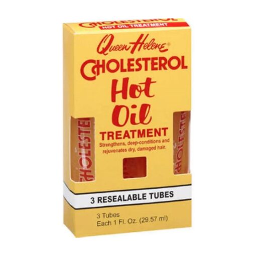 Queen Helene Cholesterol Hot Oil Treatment in Resealable Tubes, 3-1 fl oz ( 29.57 ml ) tubes