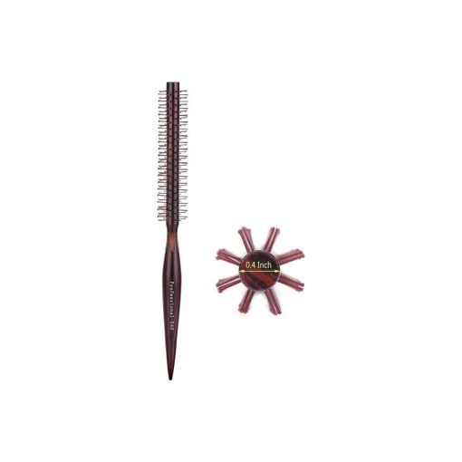 PERFEHAIR Small Mini Round Hair Brush Nylon Bristles, Short Hair Blow Drying Styling Roll Hairbrush