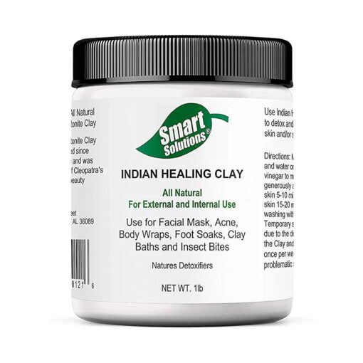 Natural Bentonite Native Indian Healing Clay, 1 lb, | Natures Deep Poor Cleansing Detoxifier Facial & Body Mask