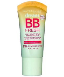 Maybelline Dream Fresh BB 8-in-1 Beauty Balm Skin Perfector SPF 30, Light/Medium, 1 oz ( Pack of 2 )