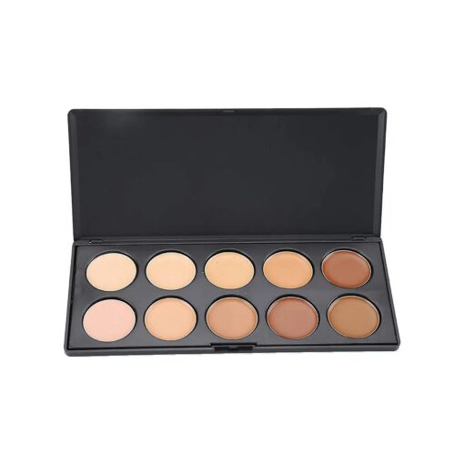 10 Colour Makeup Contour Palette-Cream Concealer Kit- Blemish Face Contouring Highlighter Palette- Sleek Cosmetics Professional Base Foundation Beauty Make up Cream Makeup Blemish Pallet