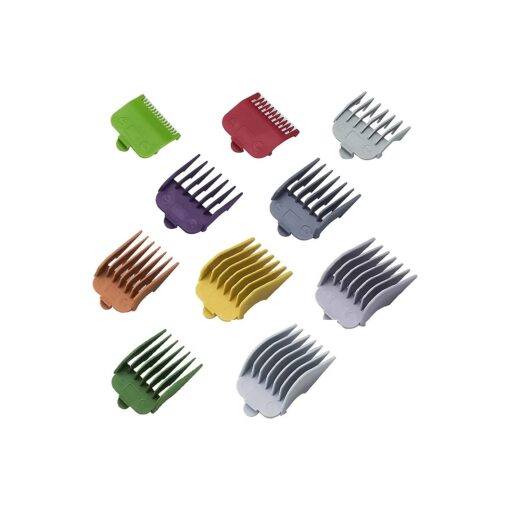 10 Color Professional Hair Trimmer/Clipper Guard Combs Guide Combs Coded Cutting Guides/Combs # 3170-400- 1/16" to 1 -Great for Hair Clippers/Trimmers Attachment