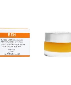 REN Clean Skincare - Glycol Lactic Radiance Renewal Mask - 10 Minute Exfoliating Face Mask - Skincare Facial Mask for Radiant, Nourished Skin