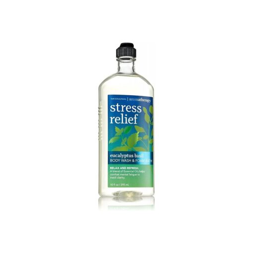 Aromatherapy Stress Relief Eucalyptus Basil Body Wash 10 Oz .