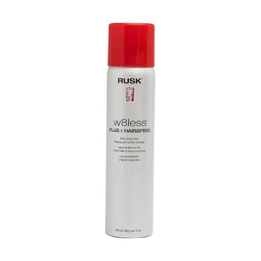 Designer Collection W8less Plus Extra Strong Hairspray, 10 Oz, Provides Texture, Natural Shine, and Long-Lasting, Touchable Support