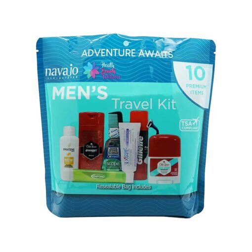 10 Piece Resealable Men 's Travel Kit