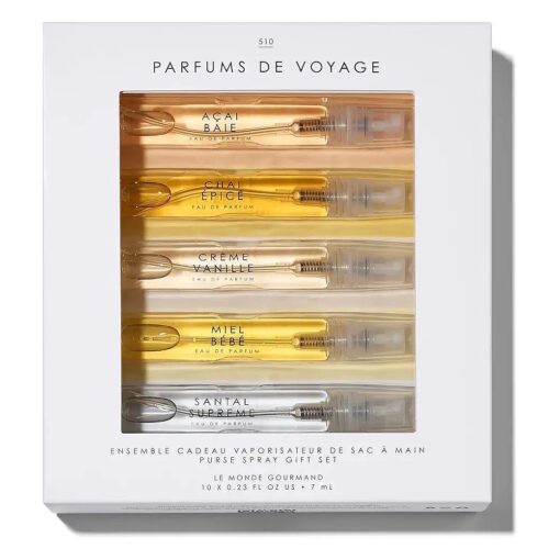 Le Monde Gourmand Parfum de Voyage 10 Piece Purse Spray Discovery Set - 0.23 fl oz ( 6.8 ml ) Each Sample Fragrance