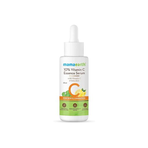 Mamaearth 10 % Vitamin C Face Serum, Essence Serum with Vitamin C and Gotu Kola for Skin Illumination - 30ml