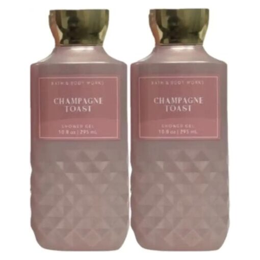 CHAMPAGNE TOAST - 10 oz Shower Gel ( Pack of 2 ) Packaging Varies