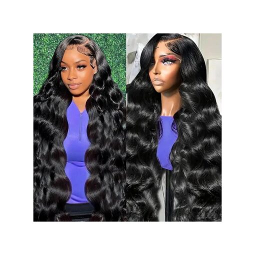 28 Inch Body Wave Lace Front Wigs Human Hair 180 Density 13x4 HD Transparent Lace Frontal Wigs Human Hair Pre Plucked With Baby Hair Glueless Wigs Human Hair for Women