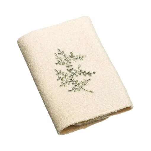 Avanti Linens Greenwood Wash Cloth, Ivory