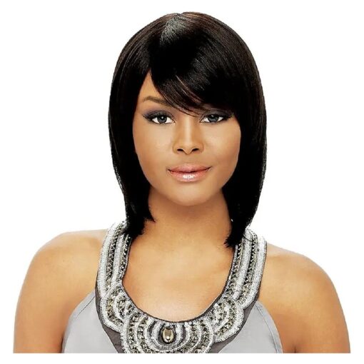 100 % Indian Remi Human Hair Wig Natural 810 Color 1