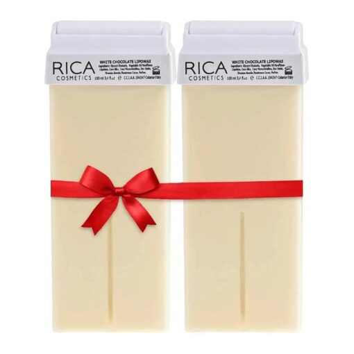 Rica Wax White Chocolate Roll-On Wax Kit ( Set of 2 Refill Wax ) 100 ML - Made in Italy