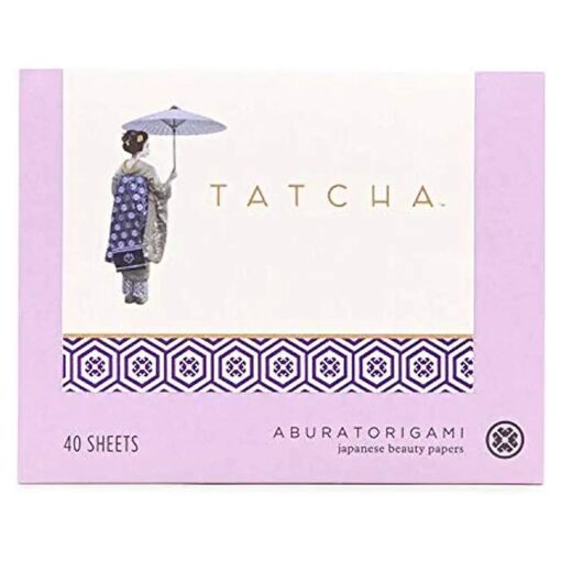 Tatcha Aburatorigami Blotting Papers : 100 % Natural Abaca Leaf & Gold Flakes Absorb Excess Oil ( 40 Pack )