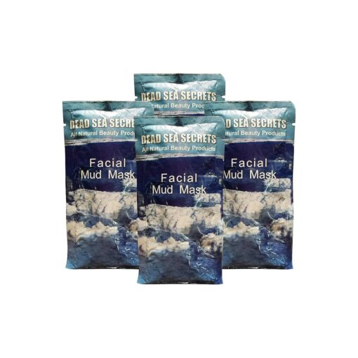 Premier Dead Sea Mud Mask, 4 Pack, Authentic from Israel Natural Organic Spa Quality Skin Care Mud and Minerals, Excellent for Acne Blemishes Eczema Psoriasis, Fantastic Anti Aging Firming and Lifting