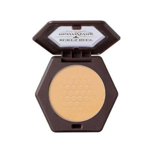 Burt 's Bees 100 % Natural Origin Mattifying Powder Foundation, Sand, 0.3 Ounce, Packaging May Vary