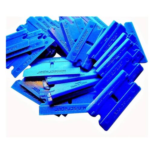 100 Pack Plastic Razor Blades Double Edged Polycarbonate