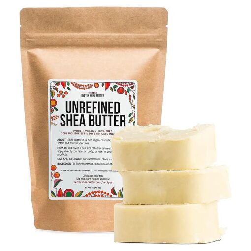 100 % Pure African Shea Butter, 16 oz - For Moisturizing Dry Skin, DIY Body Butters