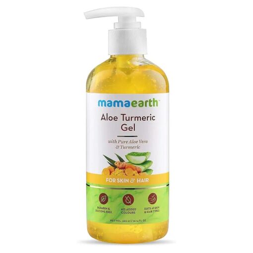 Aloe Turmeric Gel From 100 % Pure Aloe Vera For Face, Skin & Hair with Turmeric & Vitamin E ( 300 ML )