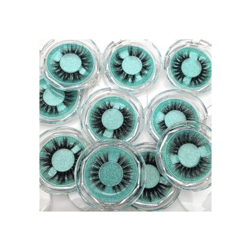 Mink Eyelashes 100 % Siberian 3D Mink Fur Eyelashes Hand Made 16-20mm Natural Daily Eyelashes Cruelty-Free False Eyelashes Pack Cosplay Strip Eyelashes Wholesale 10 styles