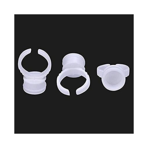 MADLUVV Professional Brow Artistry Ring Cups for Brow Makeup Ink Pigment & Lash Extension Glue, 1.5cm - 100 Pieces