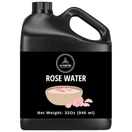 Naturevibe Botanicals Rose Water 32 Ounces | 100 % Pure and Natural | Great for Skin Care and Hair Care