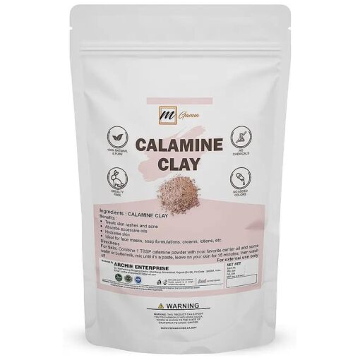 100 % Natural Calamine Clay Powder ( 1 Pound ) for Anti-Ageing & Skin firming, Creams, Lotion and Soap Making 1 LBS / 454 GMS