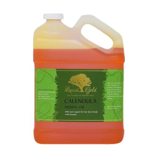 1 Gallon Calendula Infused Oil 100 % Pure & Organic for Skin Hair and Health