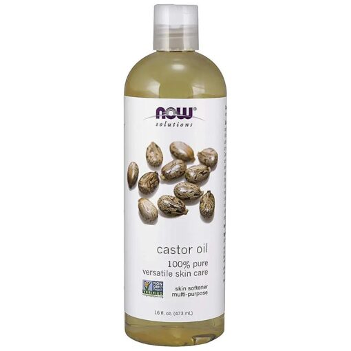 NOW Solutions Castor Oil, 100 % Pure, 16-Ounce