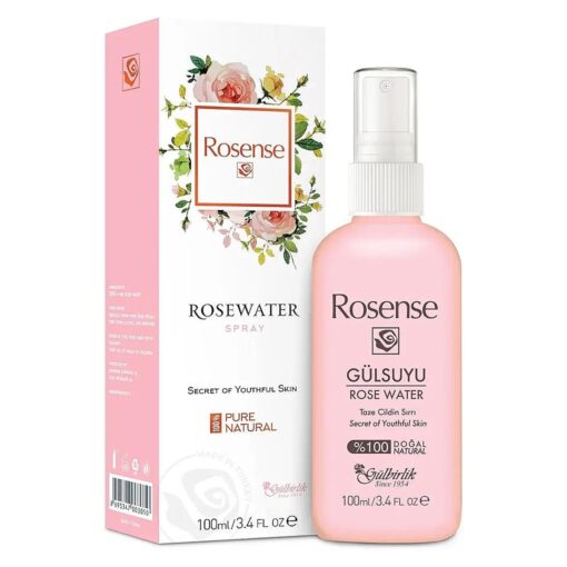 100 % Pure Natural Vegan Turkish Rosewater Hydrating Face Mist/Rose Water Face Toner ( No Additives, No Chemicals, No Preservatives ) 100mL/3.4 Oz