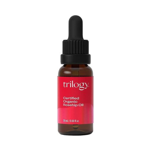 Trilogy Certified Organic Rosehip Oil - Pure Rosehip Oil Reduces the Appearance of Wrinkles, Scars, Stretchmarks and Evens Skin Tone, 0.67 oz ( 20ml ) ( Pack of 1 )