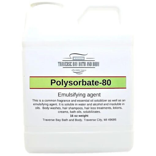 Traverse Bay Bath and body Polysorbate 80, 16oz safety sealed container safety sealed container T-MAZ 80, Tween 80 100 % pure Surfactant & Emulsifier, Made in the USA