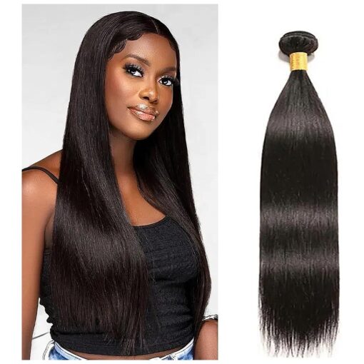 One Bundle Straight Hair 9A Brazilian Hair 18 inch Brazilian Virgin Hair Straight Unprocessed Brazilian Hair Weave Human Hair Extensions