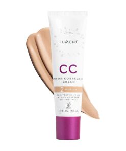 Color Corrector CC Cream - Lightweight Foundation with Medium Coverage - Redness Reducing Face Makeup for a Glowing Complexion - Vegan Formula + Suitable for All Skin Types - Medium ( 1 fl oz )