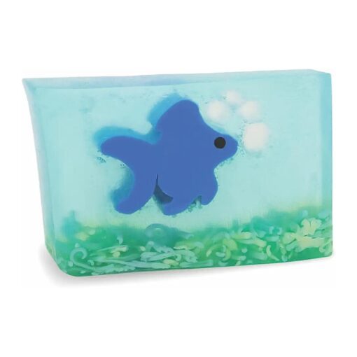 Primal Elements Glycerin Bar Soap | Helps All Skin Types, Sensitive, Oily & Dry Skin | NO PARABENS, VEGAN, GLUTEN FREE, 100 % VEGETABLE BASE - ( Ginger Fish )