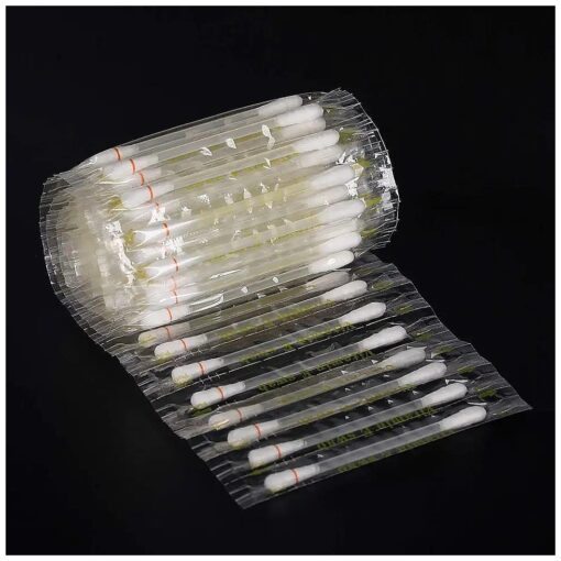 100Pcs Lips Oil Cotton Swabs Disposable Oil Q-tip Applicators for Protect Lip Gum Anti-Dry Moisture Use Before Teeth Whitening