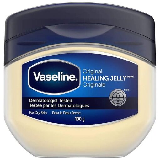 Vaseline Original Petroleum Jelly 100g- Hypoallergenic Skin Moisturizer for Sensitive Skin, Imported from Canada