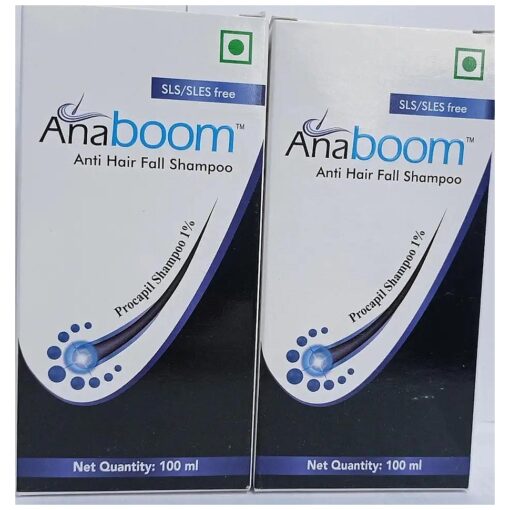 Anaboom Anti Hairfall Shampoo 100 ml ( Pack of 2 ), from Life Line Medicos_AB