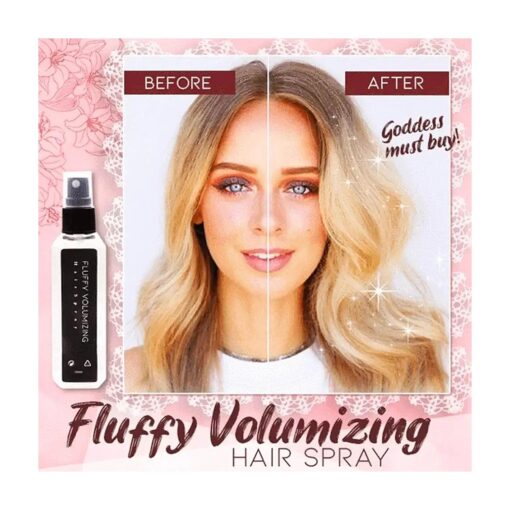 100ml Fluffy Volumizing Hair Spray, Extra-Volume Magic Spray Long-lasting Bright, Instant Volumizing with Non Greasy & Non Sticky ( 1pcs )