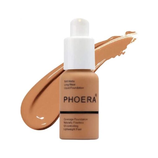 PHOERA Foundation Concealer Makeup Full Coverage Matte Brighten Long Lasting UK ( 108 TAN )