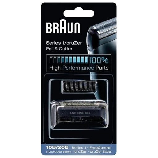 Braun Razor Replacement Foil & Cutter Cassette 10B 20B 180 190 1735 1775 5728 5729 170S ( 1000/2000 Series ) 10B 20B by Braun