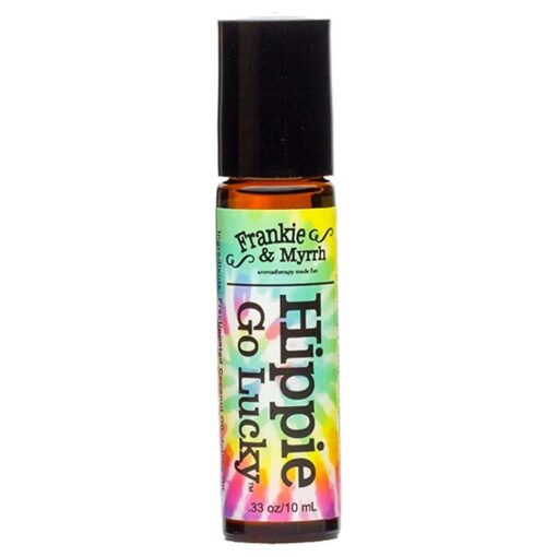 Frankie and Myrrh Hippie Go Lucky | Patchouli Grapefruit Essential Oil Roll-On Natural Cologne/Perfume | Aromatherapy Roller for Energy and Relaxation